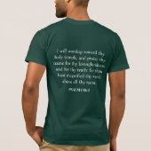 Psalm 138 Bibelverse Christlich T-Shirt (Rückseite)