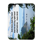 Psalm 139:10 Auch da wird deine Hand mich führen Magnet (Vertikal)