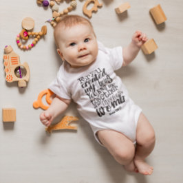 Psalm 139:13 Denn du hast mein intimstes Wesen ges Baby Strampler