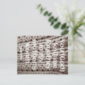 Psalm 139:13 Du Strick mich zusammen mit der Schri Postkarte (Stehend Vorderseite)