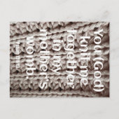 Psalm 139:13 Du Strick mich zusammen mit der Schri Postkarte (Vorderseite)