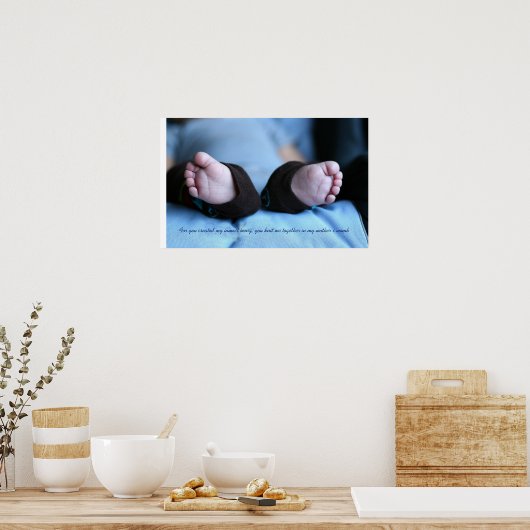 Psalm 139:13 poster (Küche)