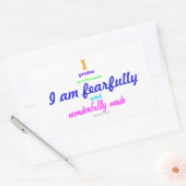 Psalm 139:14 (Aufkleber) Rechteckiger Aufkleber (Umschlag)