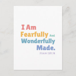 Psalm 139:14 Bibelverse Christliches Kinderzimmer Postkarte