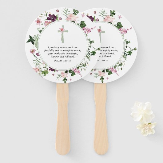 Psalm 139:14 fächer (Vorne und Hinten)