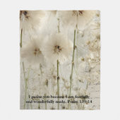 Psalm 139: 14 Fleece Blanket (Vorderseite)