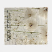 Psalm 139: 14 Fleece Blanket (Vorderseite (Horizontal))