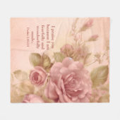 Psalm 139: 14 Fleece Blanket (Vorderseite (Horizontal))