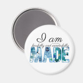 Psalm 139:14 Furcht und wunderbar gemacht Magnet (Vorderseite/Rückseite)