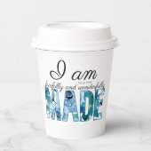 Psalm 139:14 Furcht und wunderbar gemacht Pappbecher (Vorderseite)