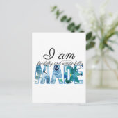 Psalm 139:14 Furcht und wunderbar gemacht Postkarte (Stehend Vorderseite)