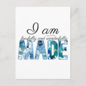 Psalm 139:14 Furcht und wunderbar gemacht Postkarte (Vorderseite)