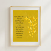 Psalm 139:14 Furchtbar und wunderbar gemacht Poster