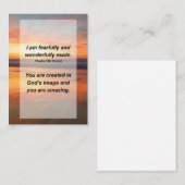 Psalm 139:14 I am fearfully and wonderfully made Begleitkarte (Vorne/Hinten)