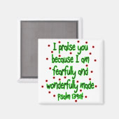 Psalm 139:14 magnet (Vorderseite/Rückseite)