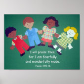 Psalm 139:14 poster (Vorne)