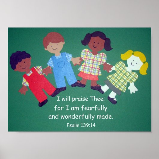 Psalm 139:14 poster (Vorne)