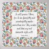 Psalm 139:14 Poster (Vorne)