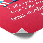 Psalm 139:14 poster (Ecke)