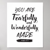 Psalm 139 14 Poster Print (Vorne)