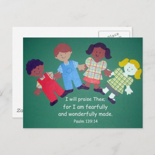 Psalm 139:14 postkarte (Vorne/Hinten)