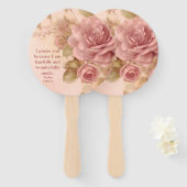 Psalm 139:14 Rose Fächer (Vorne und Hinten)