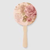 Psalm 139:14 Rose Fächer (Vorderseite)