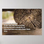 Psalm 139:16 poster (Vorne)
