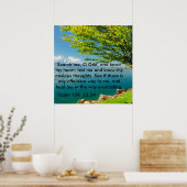 Psalm 139:23-24 poster (Küche)