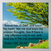 Psalm 139:23-24 poster (Vorne)