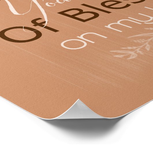 Psalm 139:5 Poster (Ecke)