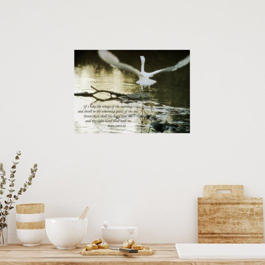 Psalm 139:9-10 poster (Küche)