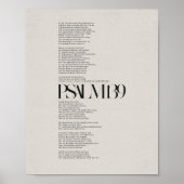 Psalm 139 - "Furcht und wunderbar gemacht" Poster (Vorne)