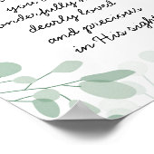 Psalm 139 Kind Gottes Bibelverse Name Poster (Ecke)