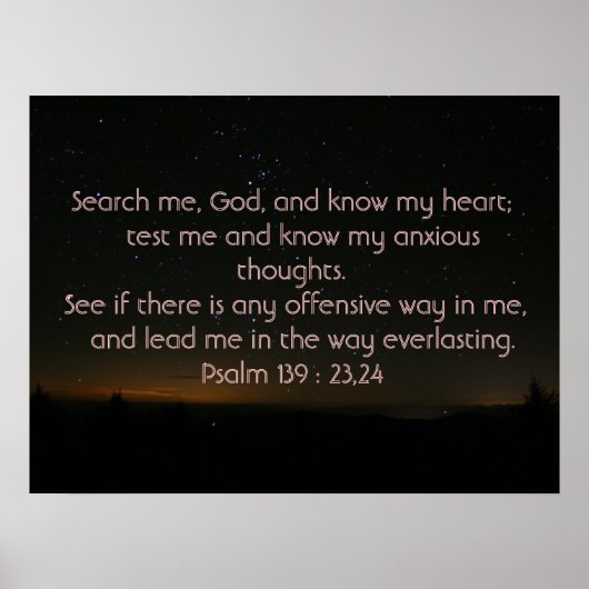 psalm 139 poster (Vorne)