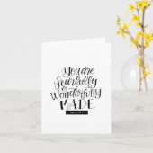 PSALM 139 PRAKTISCH UND WUNDERBAR GEMACHTE KARTE (Gelbe Blume)