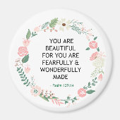Psalm 139 Sie sind schön Magnet (Vorne)