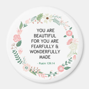 Psalm 139 Sie sind schön Magnet