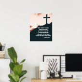 Psalm 13:5-6 Ich vertraue auf Gottes unerschütterl Poster (Heimbüro)