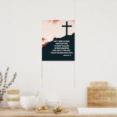 Psalm 13:5-6 Ich vertraue auf Gottes unerschütterl Poster (Küche)