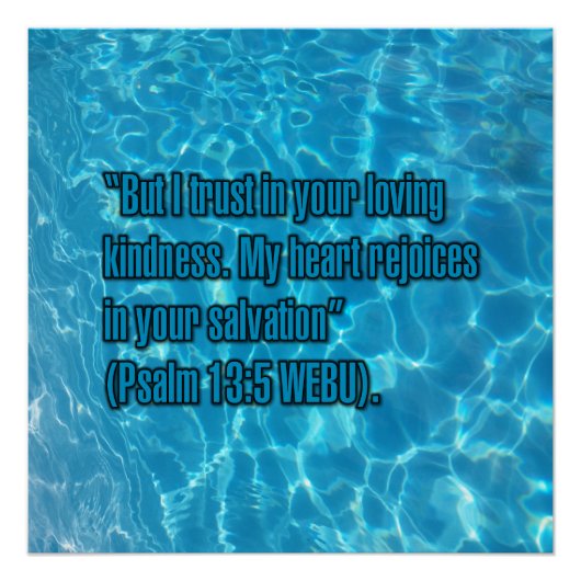 Psalm 13:5 WEBU Poster (Vorderseite)