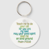 Psalm 143:10 schlüsselanhänger (Vorderseite)