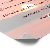 Psalm 143:8, Bibelverse Poster (Ecke)