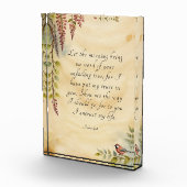 Psalm 143:8 Christliche Verse Kunst Fotoblock (Rechts)