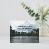Psalm 143:8 Ließ am Morgen mir das Wort.... Postkarte (Stehend Vorderseite)