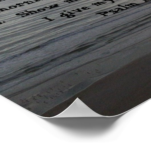 Psalm 143:8 poster (Ecke)