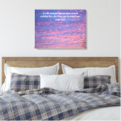 Psalm 143:8 überzogene Canvas Leinwanddruck (Insitu (Schlafzimmer))