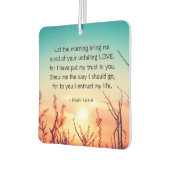 Psalm 143:8 Wort Ihrer unermüdlichen Liebe Autolufterfrischer (Links)