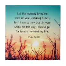 Psalm 143:8 Wort Ihrer unermüdlichen Liebe