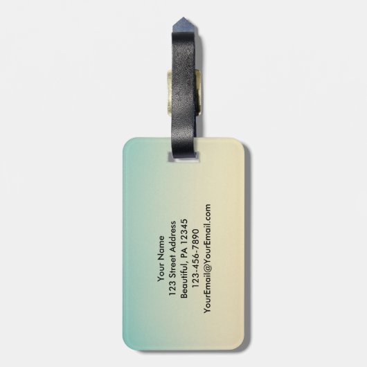 Psalm 143:8 Wort Ihrer unermüdlichen Liebe Gepäckanhänger (Rückseite vertikal)